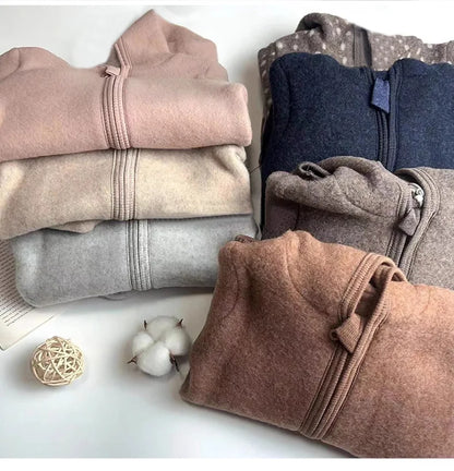 Children's Ear-Shaped Coat 2025 Autumn Winter New Cute Baby Warm Clothing