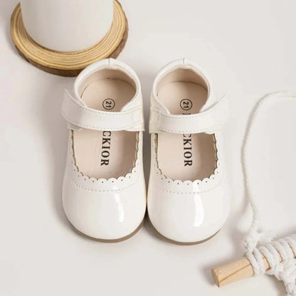 Girls Soft Bottom Multi-color Leather Spring Autumn New Baby Girl Bright Color Leather England Style Breathable Princess Shoes C1087